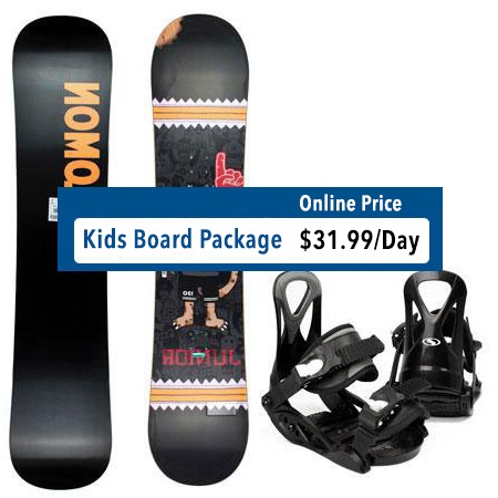 Downtown Steamboat Kids Snowboard Package