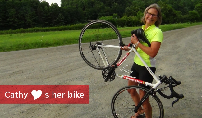 cathy's new bike