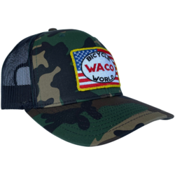 Bicycle World Camo Patch Hat