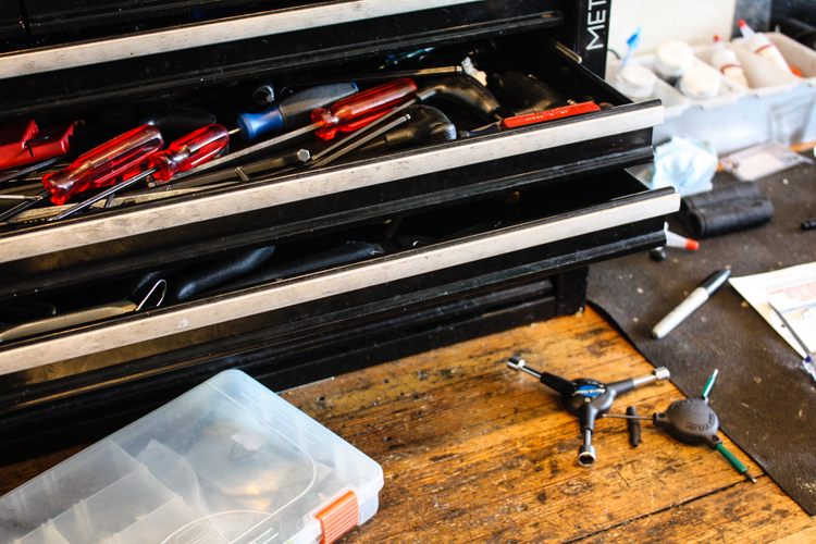 Service Department at Adams Avenue Bicycles