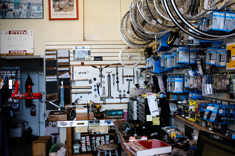 Service Department at Adams Avenue Bicycles