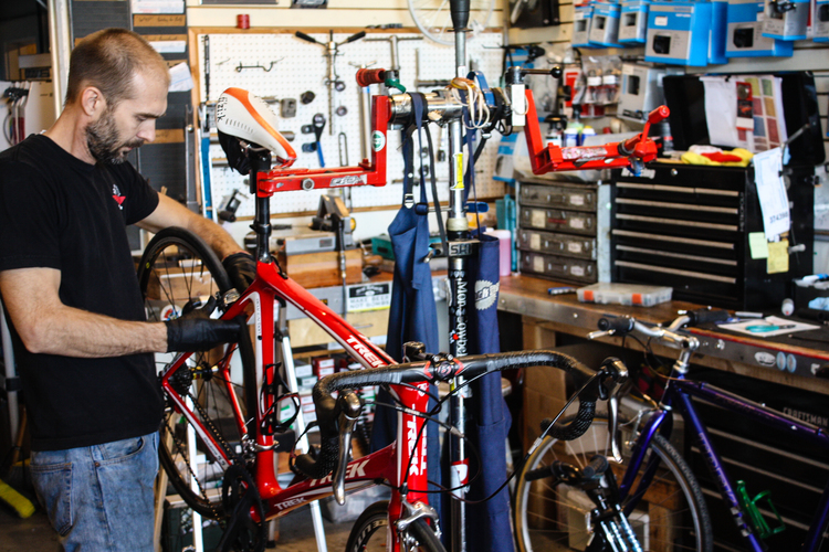 Service Department at Adams Avenue Bicycles