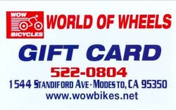 World of Wheels Gift Card