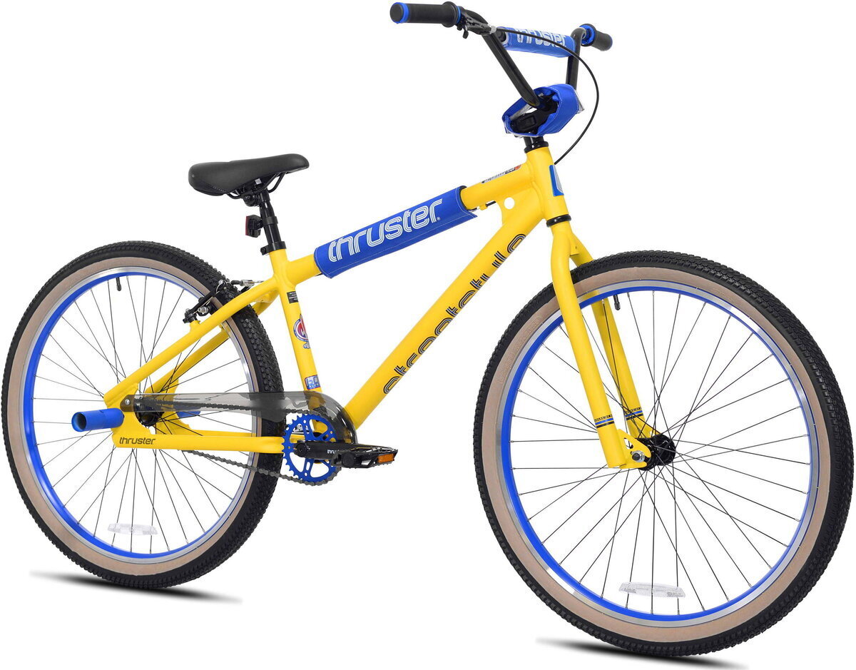 Thruster Street Style 26'' Satin Yellow World of Wheels Modesto, CA Bike Shop