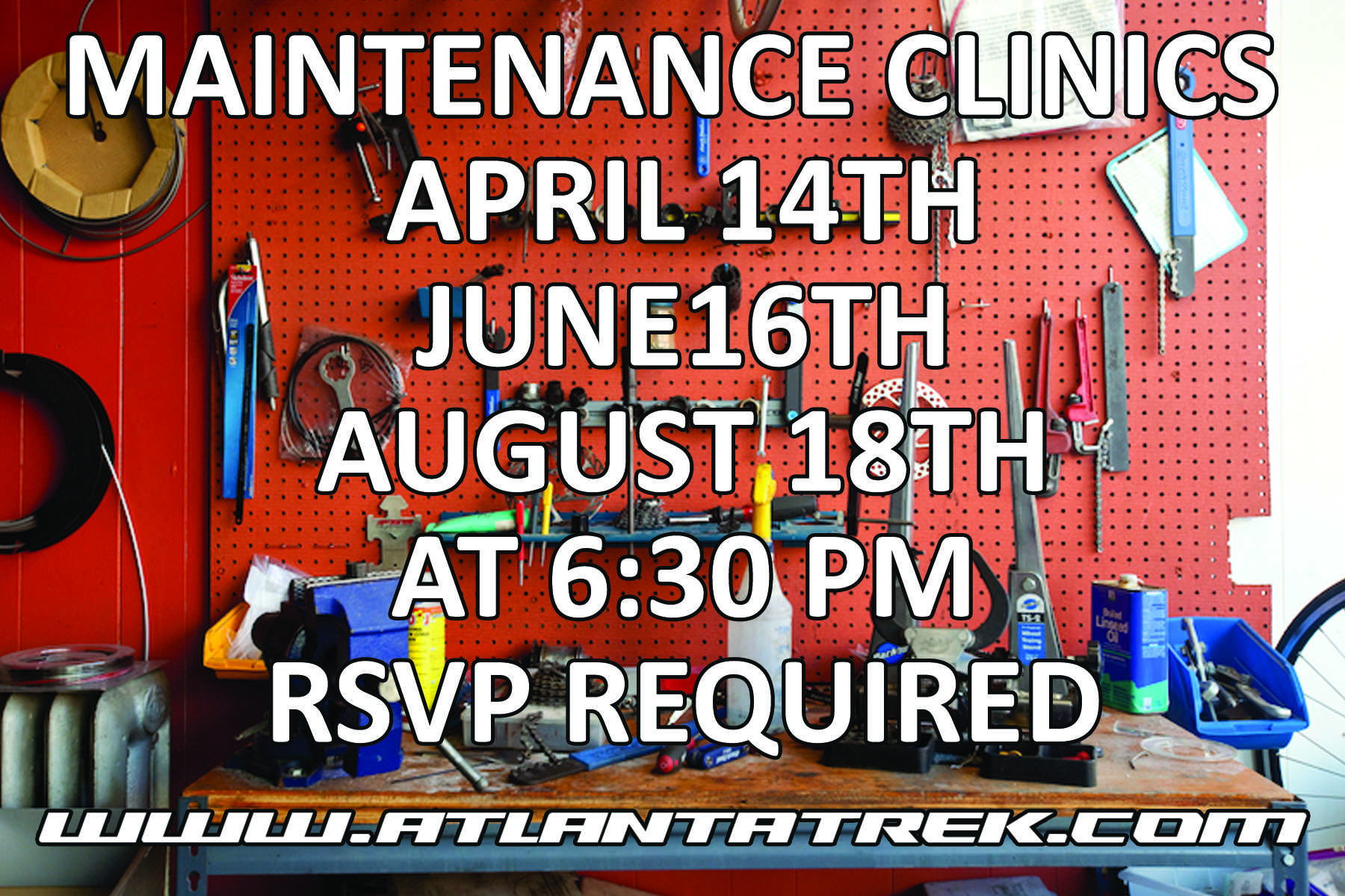 June 17 Bike Maintenance Clinic