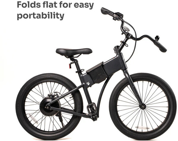 JackRabbit OG2 Pro - Lightweight & Compact Pro Micro eBike, Black Color: Black