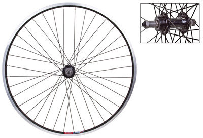 J&B Importers Rear Wheel 26x1.5 5/7spd Black 26