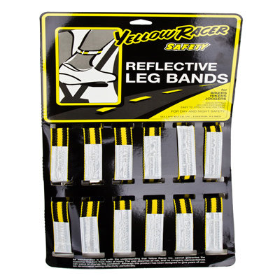 Yellow Racer Safety Reflective Leg Bands single