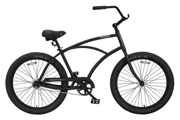 3G Bikes Newport 1Sp Color: Matte Black / Black