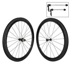 Wheel Master WHL PR 700 622x17.5 OR8 BOLT CARBON ROAD 50mm BK 20/24 OR8 RD1110 ELITE 8-11sCASS SP SEAL BK 130mm SAPIM CXRAY BK