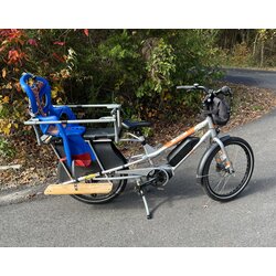 Used Bike Used Yuba Kombi Electric Family Bike (Silver)