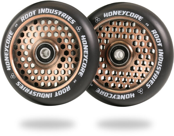 Root Industries Honeycore Wheels 110mm - Black / Coppertone