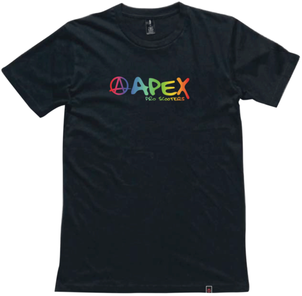 Apex Rainbow T-Shirt - Black