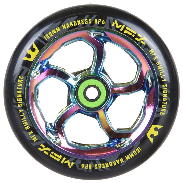 K3 Abec 11 87A Neo Chrome Madd Gear MFX 120mm Stunt-Scooter Rolle RWilly Sign 