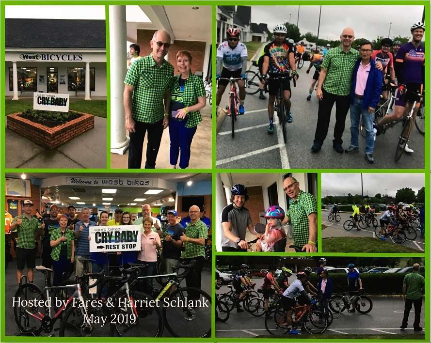 Charity Ride Cry Baby Century West Bikes Knoxville, TN