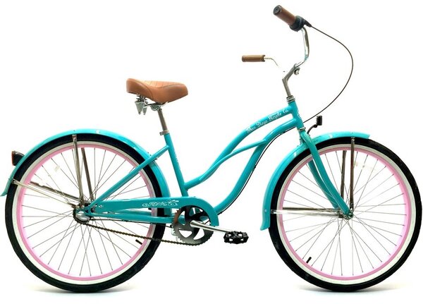 San Diego Bicycle Company Ladies Garnet 3 Speed – Celeste Beach Cruiser