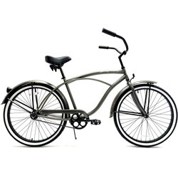 San Diego Bicycle Company Mens Garnet – Gloss Grey Beach Cruiser