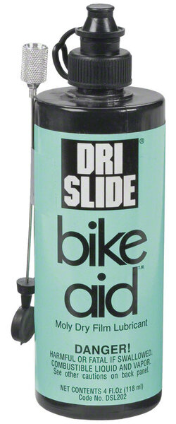 Bike-Aid Dri-Slide Bike Aid Lubricant, 4oz Plastic Spout-Top Bottle