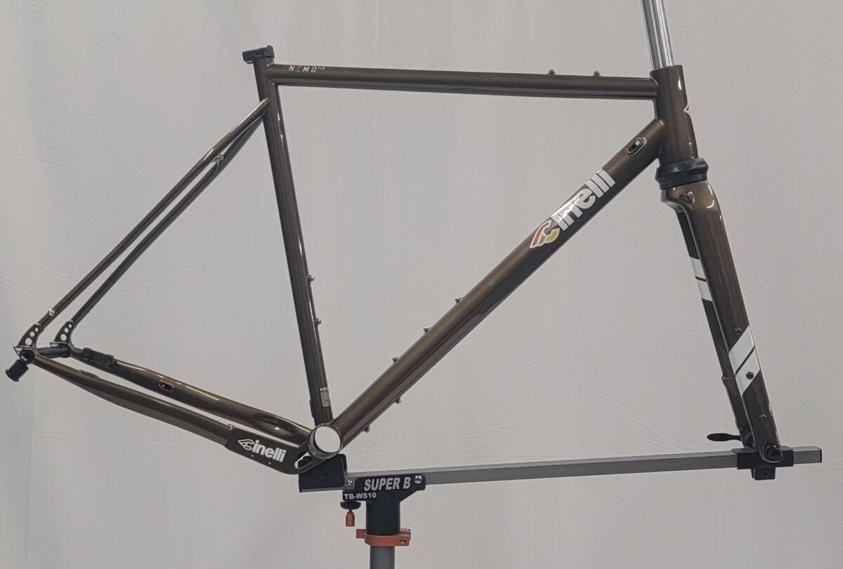 Cinelli Nemo TIG Gravel Framest Rigid Just Riding Along Bicycle