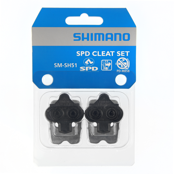 Shimano SM-SH51 SPD CLEAT SET (PAIR) SINGLE RELEASE W/ CLEAT NUT