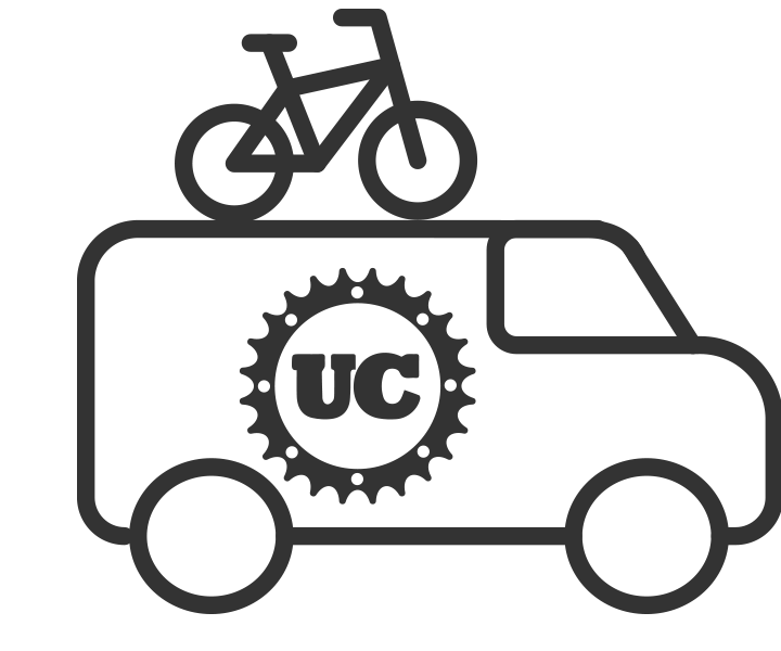 icon of Urban Cyclery van with bike on top