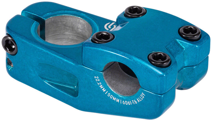 Stolen Salt Pro Top Load BMX Stem - 50mm, Blue - The Urban Cyclery