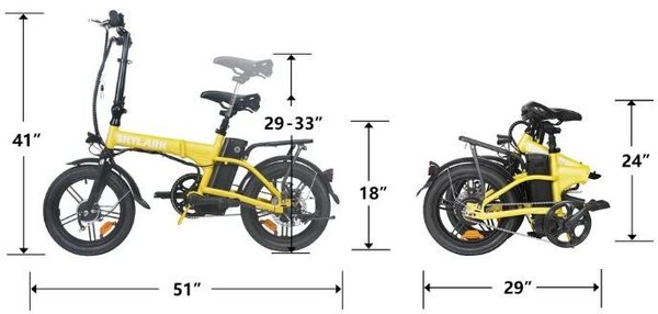 Nakto Skylark Folding Electric Bicycle 