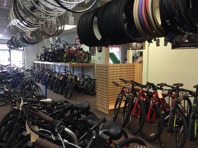 Large selection of used bikes