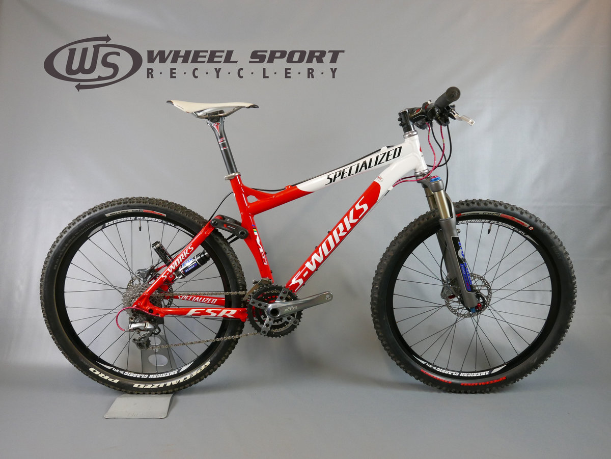 Specialized S-Works S-Works FSR Med Red/White - Sport Bicycles Spokane, WA