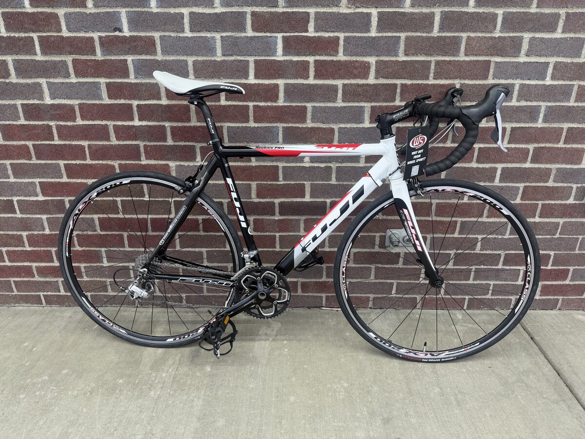 Fuji Pre-Owned Fuji Roubaix Pro 54cm Wht/red/blk - Wheel Sport Bicycles ...