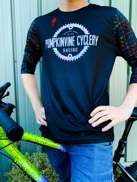 Pumpkinvine Cyclery PVC Racing | 3/4 Sleeve MTB Jersey