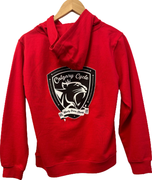 Calgary Cycle 90th Anniversary Hoodie - Youth Color: Red