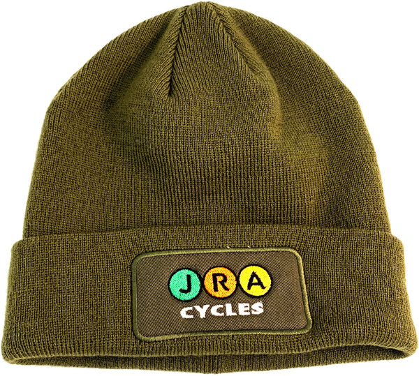 JRA Cycles JRA Winter Hat, Army Green Patch