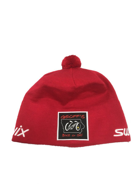 Geoff's Bike and Ski SWiX Traditional Hat GB&S Red