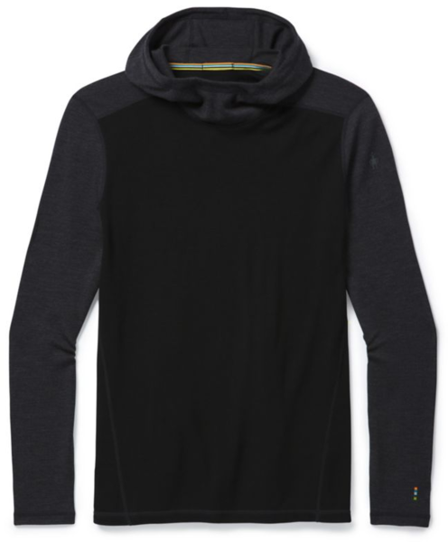 Smartwool Men's Merino 250 Base Layer Hoodie Color: Black - Charcoal
