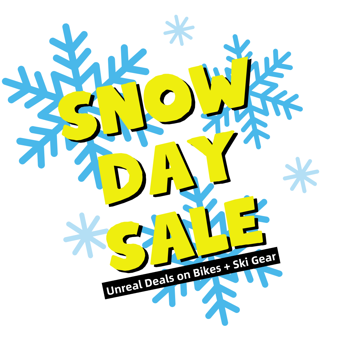 Snow Day Sale! Unreal Deals on Bikes + Gear