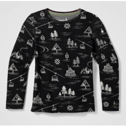 Smartwool Kid's Classic Thermal Merino Base Layer Pattern Crew