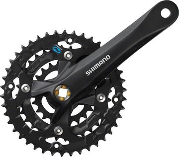Shimano SHIMANO ACERA M361 170MM 28/38/48T CRANKSET SQUARE WITH CHAIN GUARD BLACK; BOTTOM BRACKET NOT INCLUDED