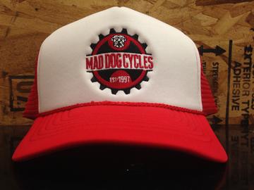 Mad Dog Cycles Hat Mad Dog Cycles "Est 1997" Foam Trucker Red/Wht