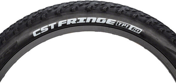 CST CST Fringe Tire - 24 x 2.8, Clincher, Wire, Black 