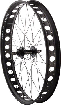 Quality Wheels HANDSPUN FAT SERIES REAR WHEEL 26" 32H SURLY HOLEY DARRYL SALSA 170 DT COMPETITION ALL BLACK