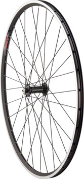 Quality Wheels QUALITY WHEELS FRONT WHEEL ROAD RIM 700C 100MM SHIMANO 105 5800 BLK / VELOCITY A23 BLK / DT CHAMP BLK 32H