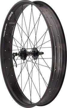 Quality Wheels HANDSPUN FAT SERIES FRONT 26" 32H SALSA 135MM DISC / ROLLING DARRYL / DT COMPETITION ALL BLACK