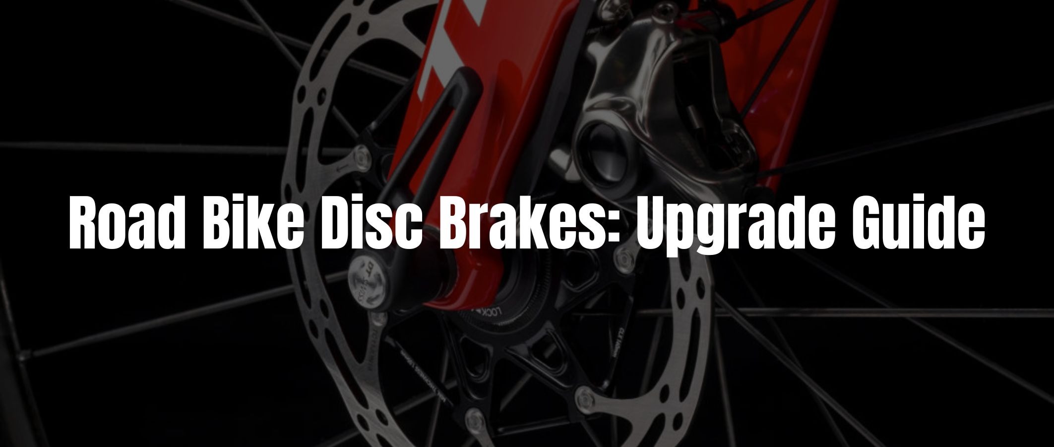 Image of a disc brake. Road Bike Disc Brakes:Upgrade Guide text