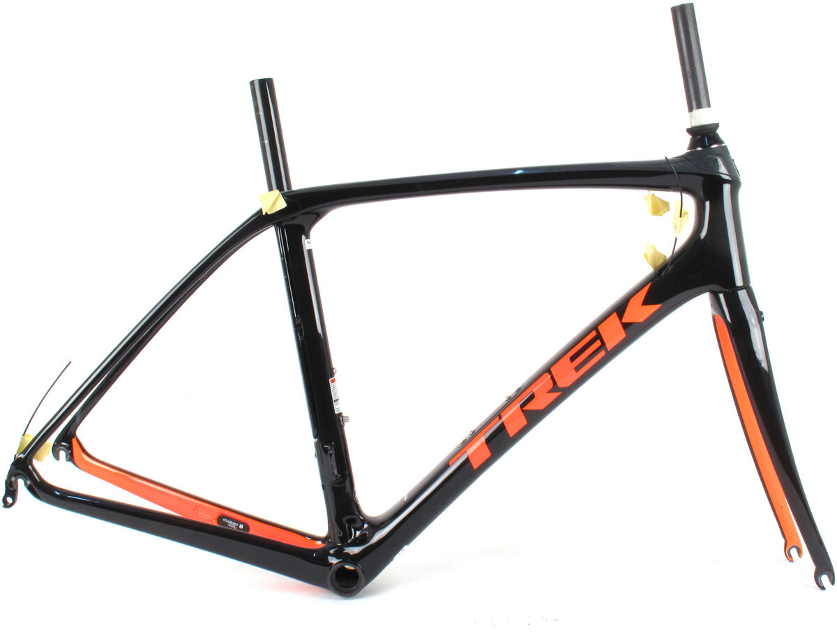Trek Domane SLR Rim Brake Frame // 52cm Black/Orange - Wheel
