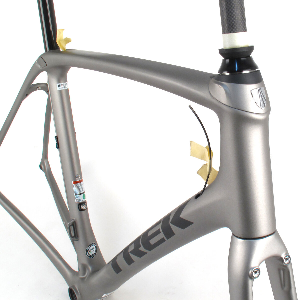 Trek Domane SLR Rim Brake Frame // 52cm // Silver/Black - Wheel