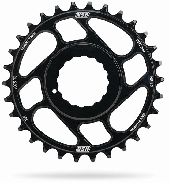 North Shore Billet NSB Variable Tooth Chainring, Race Face Cinch Direct Mount, Shimano 12 speed, Boost Size: 30T