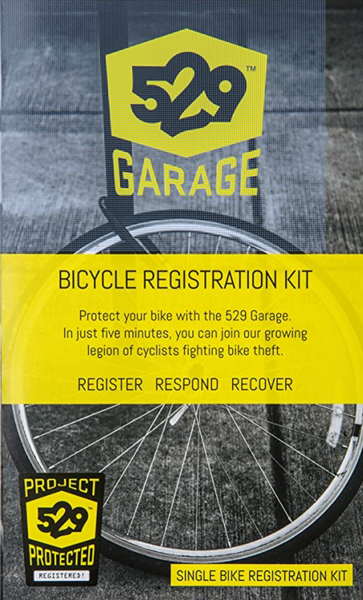 529 Garage Single Bicycle Registration Kit 