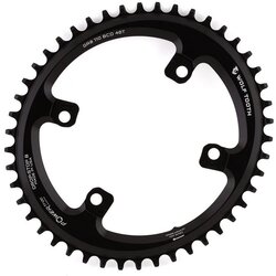 Wolf Tooth Components Elliptical 110 BCD Asymmetric Chainring (Black) (46T) (Shimano GRX)