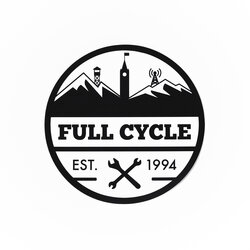 Full Cycle Peace Tower Bumper Sticker